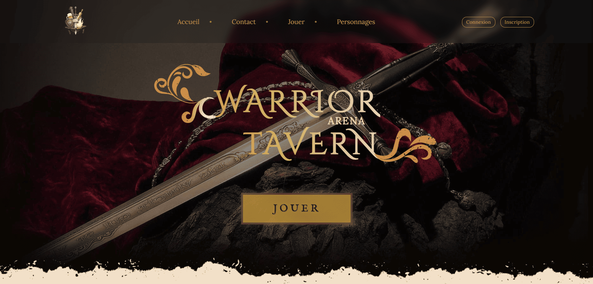 Bannière du site Warrior Arena Tavern